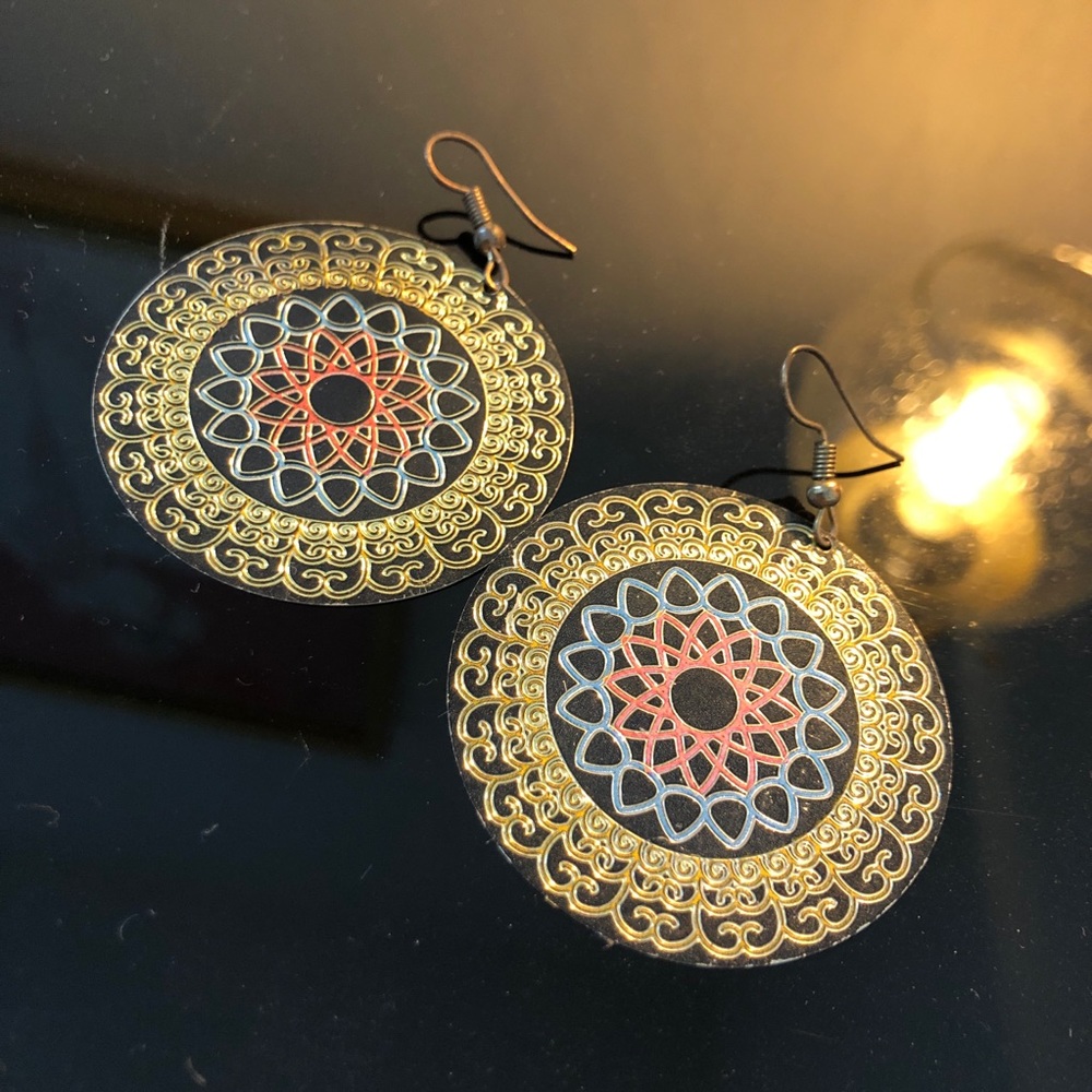 Ethnic Drop Earrings